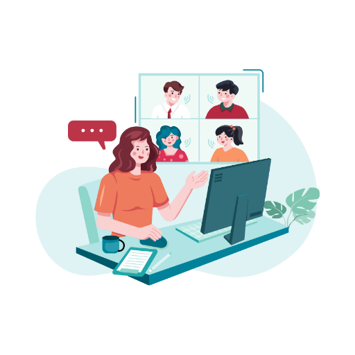 Online Collaboration through video conferencing